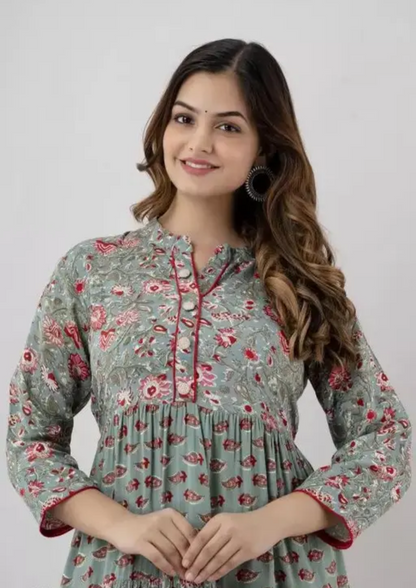 cotton long kurti