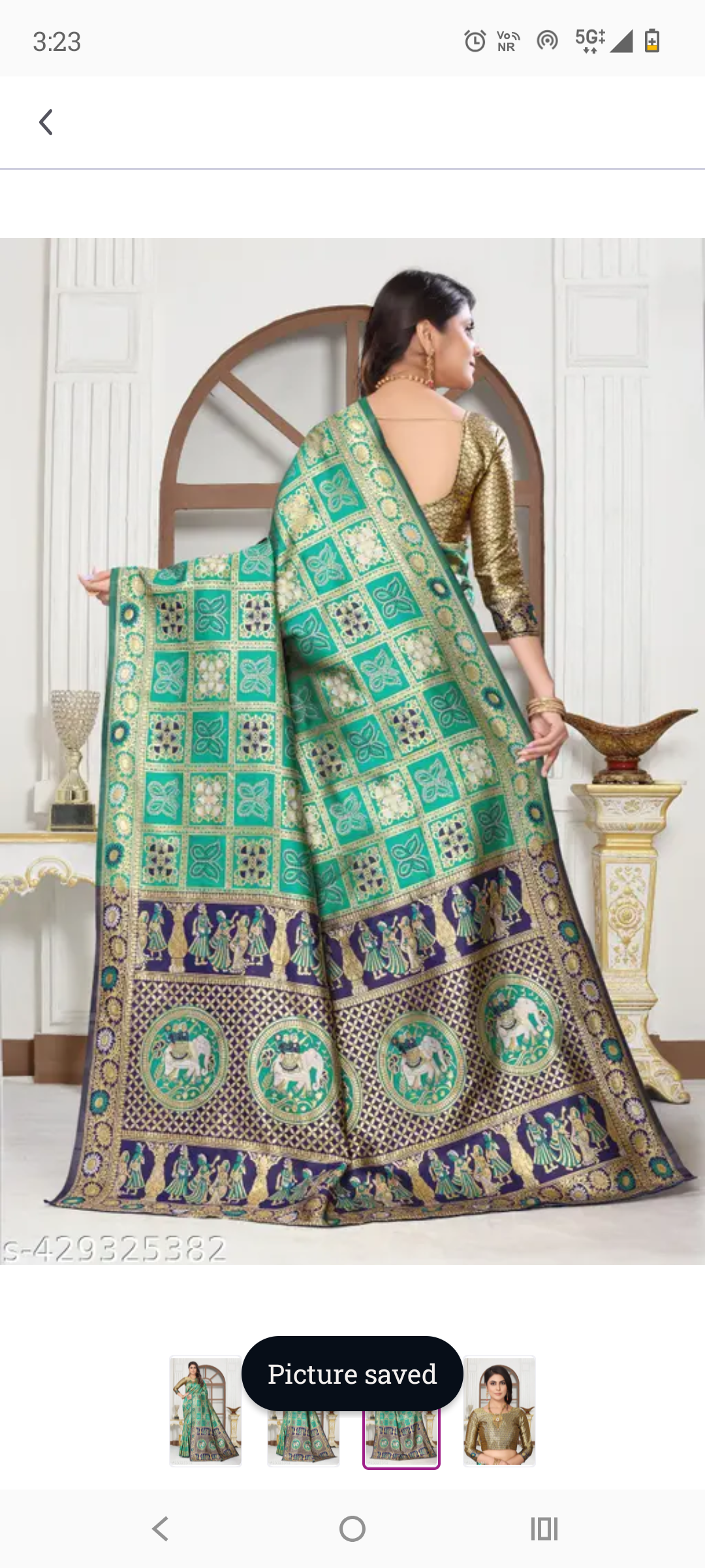 cotton silk jacquard with blouse