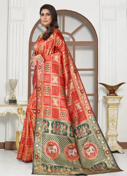 cotton silk jacquard with blouse