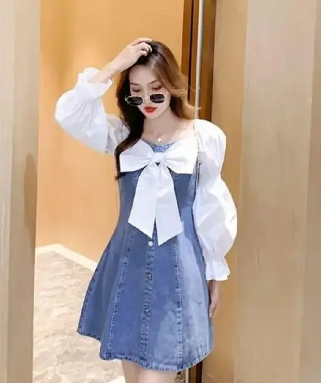 109 F WOMEN AND GIRL LATEST DENIM DRESS