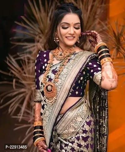 Elegant Banarasi Silk Saree with Zari Weaving